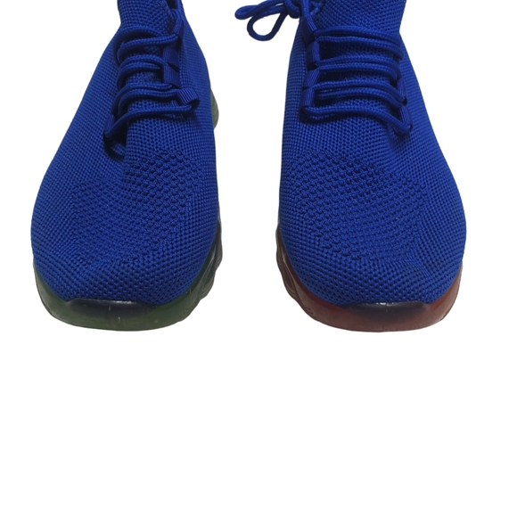 epic step Women's Blue Sneakers Rainbow Soles Size 9 - Picture 7 of 10